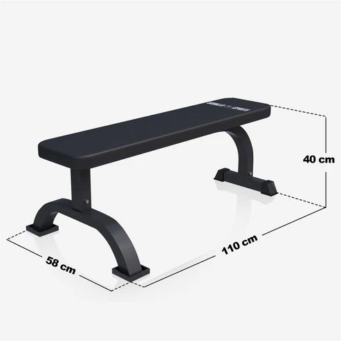Flat Bench White/Black