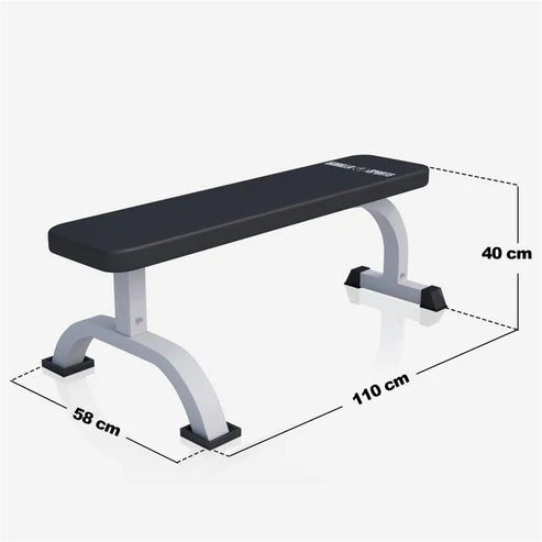 Flat Bench White/Black
