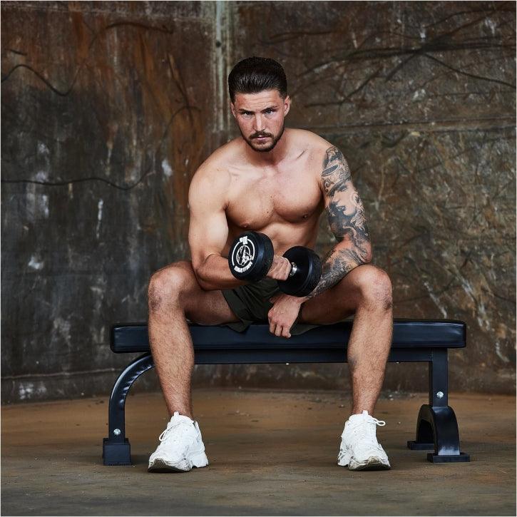 Black Flat Bench