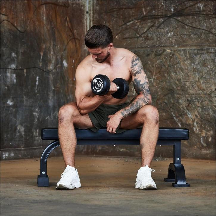 Black Flat Bench
