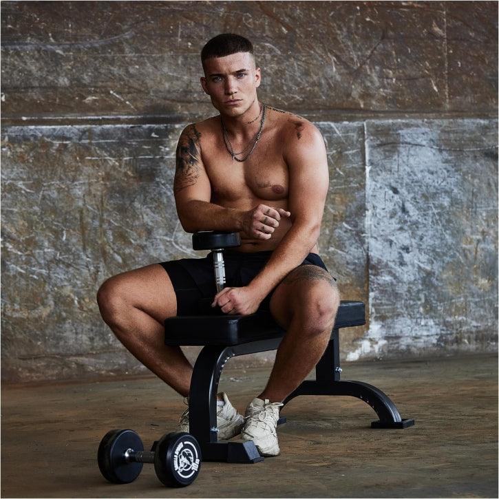 Black Flat Bench