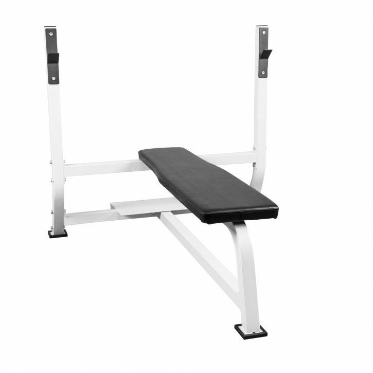 Wide Flat Weight Bench with Rack