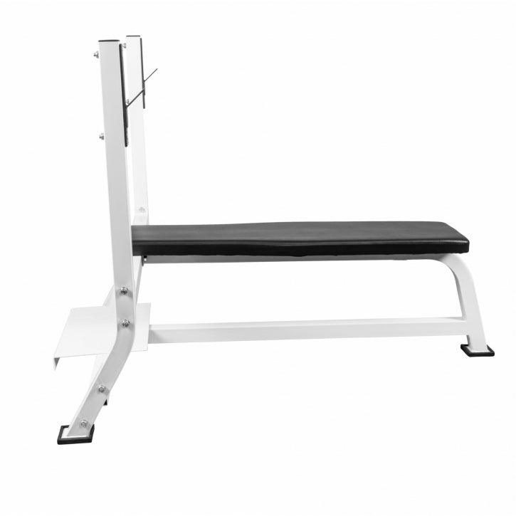 Wide Flat Weight Bench with Rack