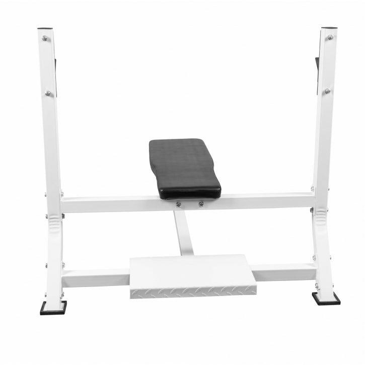 Wide Flat Weight Bench with Rack