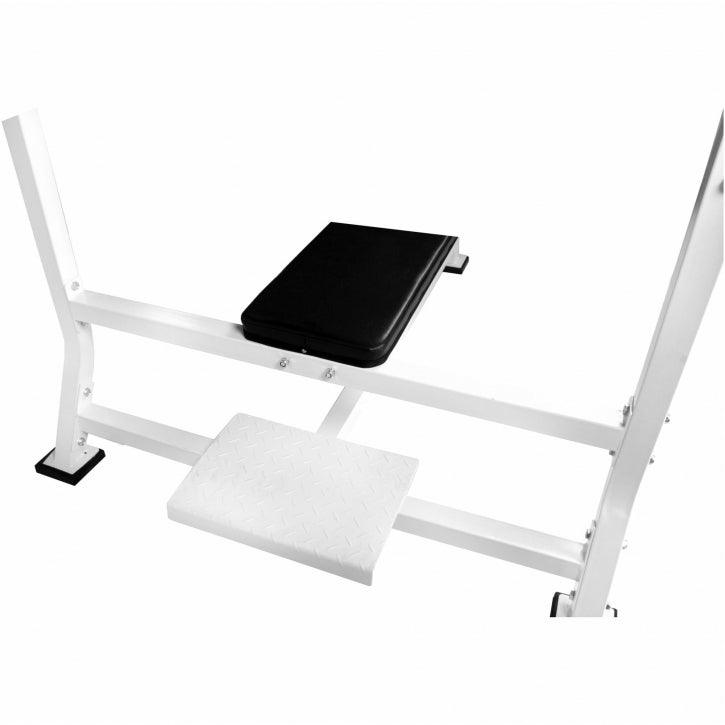 Wide Flat Weight Bench with Rack