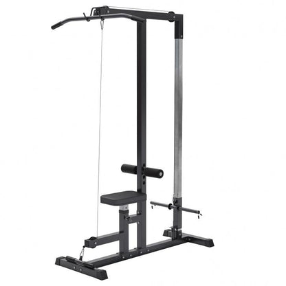 Lat Pull-Down Station in White/Black