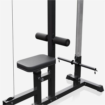 Lat Pull-Down Station in White/Black