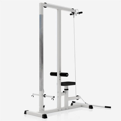 Lat Pull-Down Station in White/Black