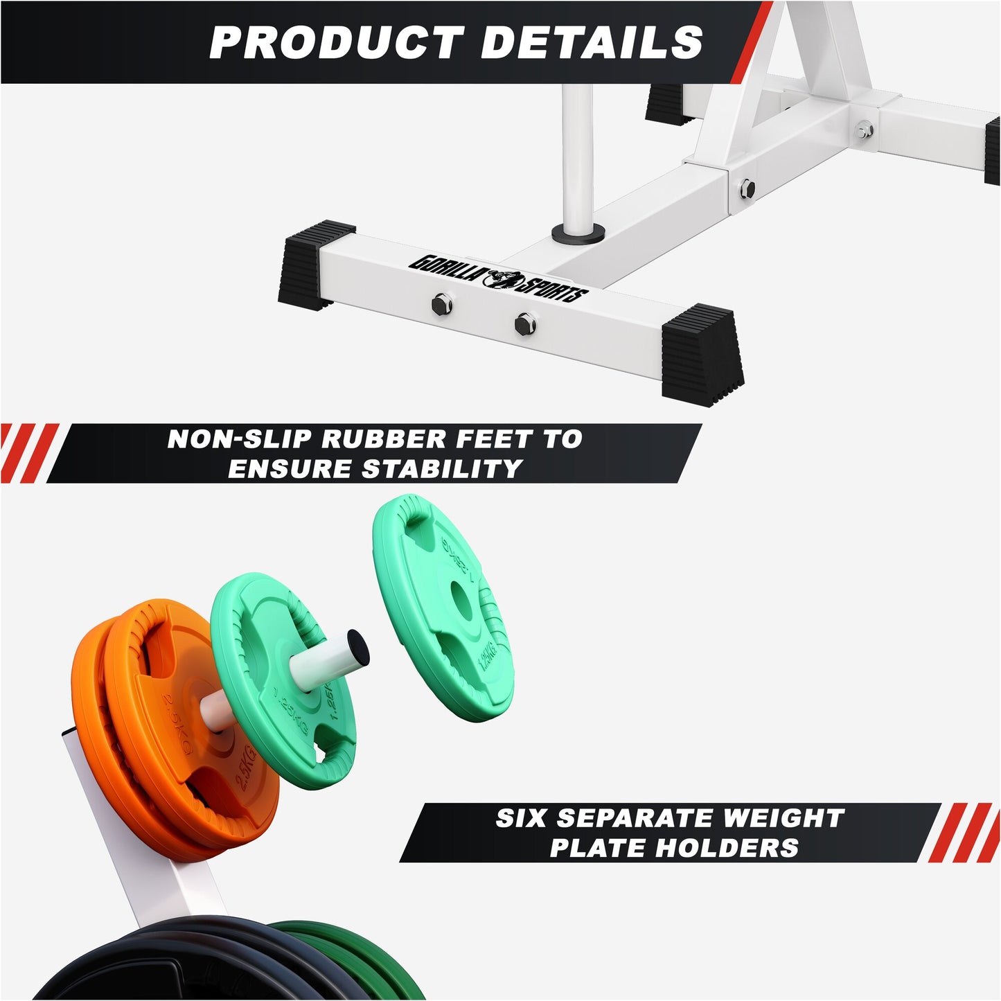 Weight Plate Tree with 4 Bars (30/31 mm)