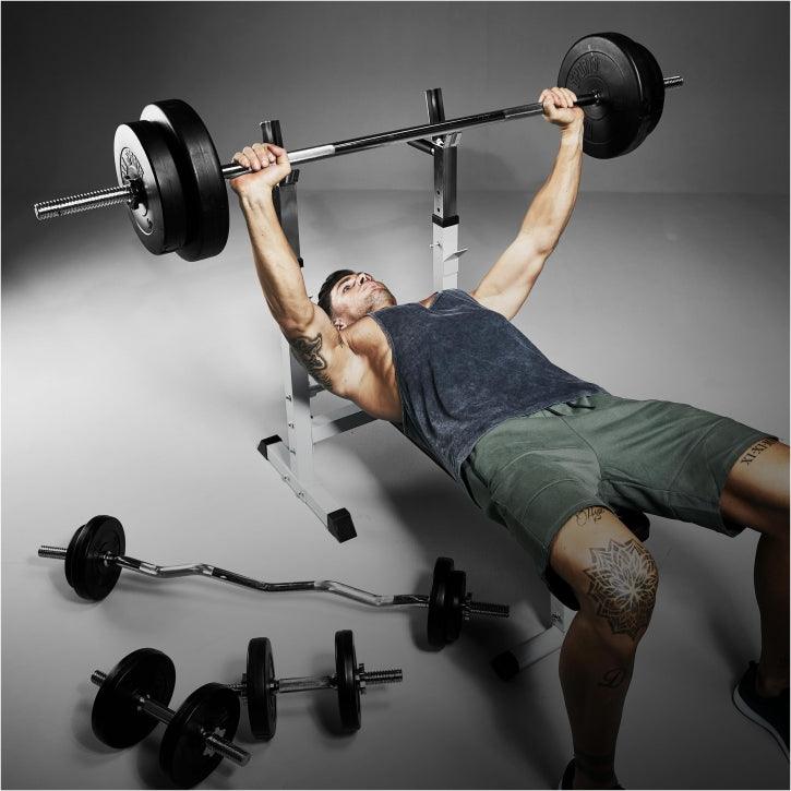 Weight Bench with Dip Station