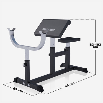 Preacher Curl Bench White/Black