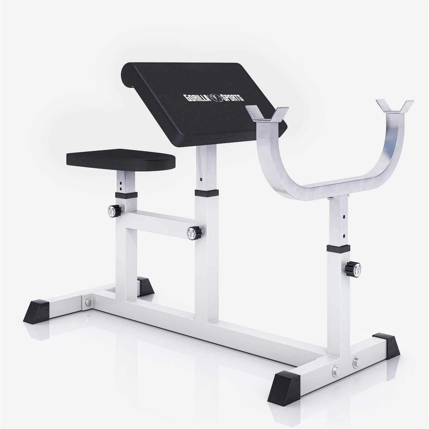 Preacher Curl Bench White/Black