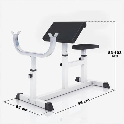Preacher Curl Bench White/Black