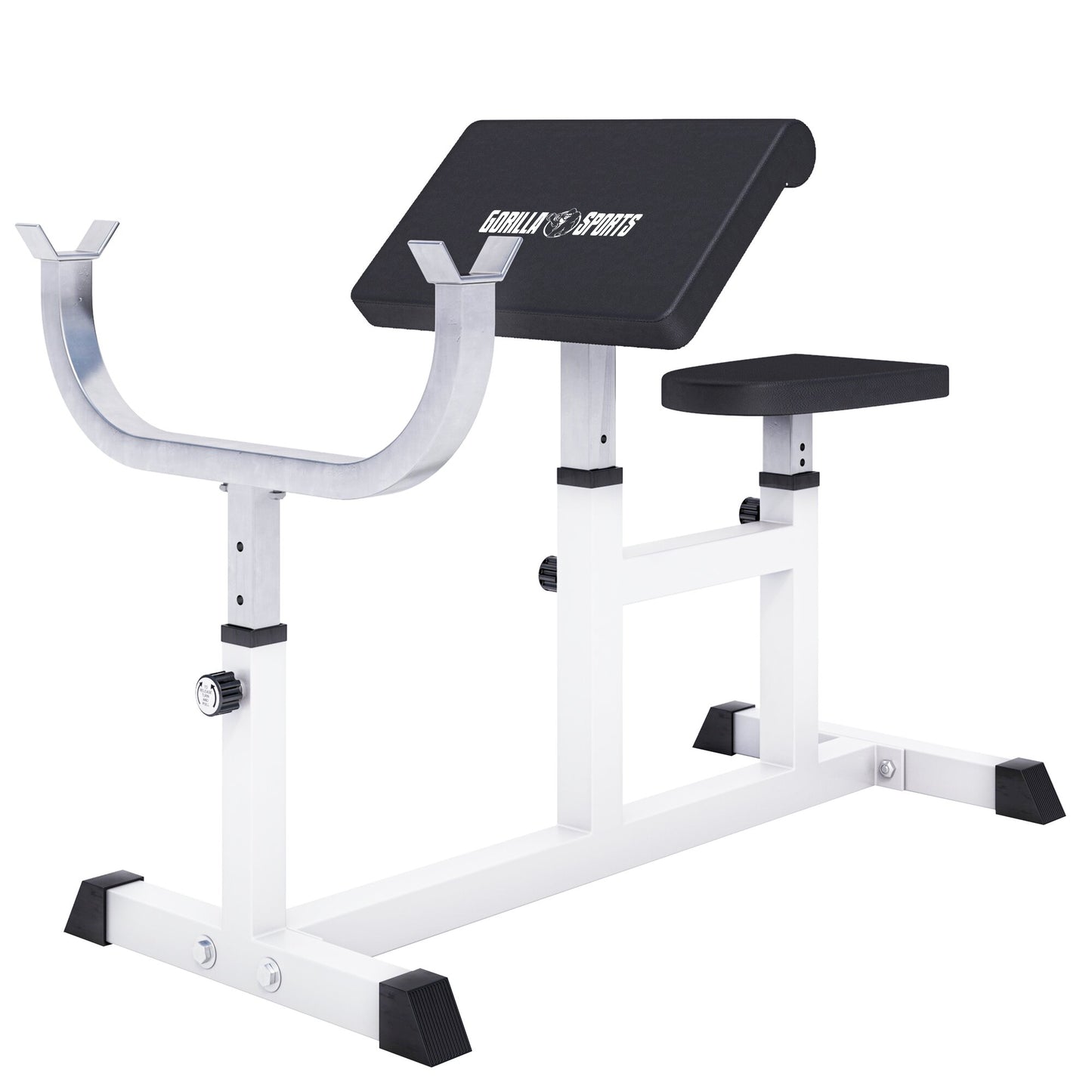 Preacher Curl Bench White/Black