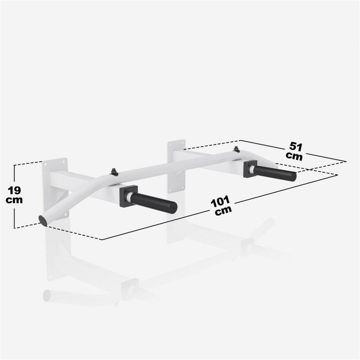 Wall Mounted Pull-Up Bar Black/White