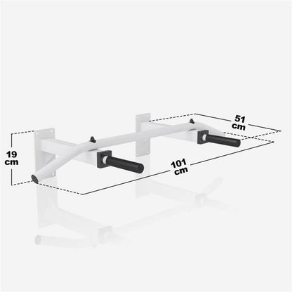 Wall Mounted Pull-Up Bar Black/White