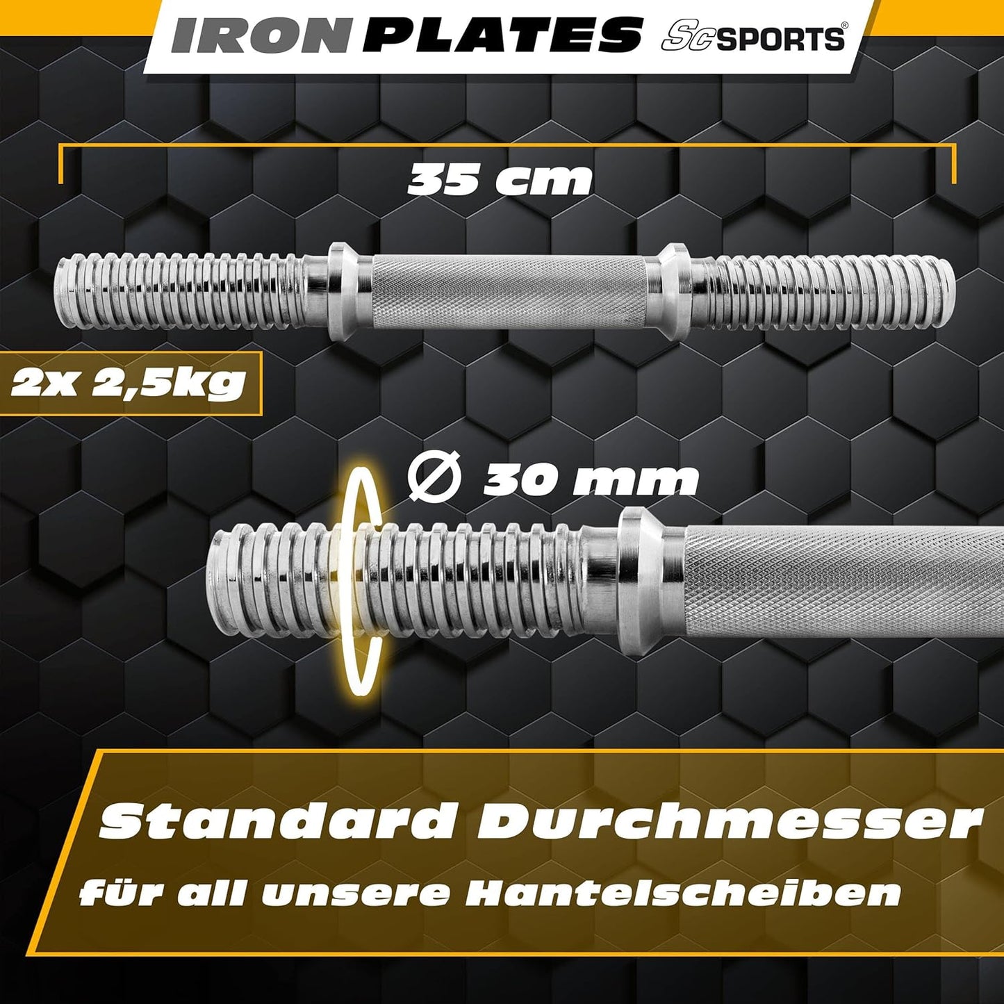 Dumbbell Set 15–20 kg with Carrying Case