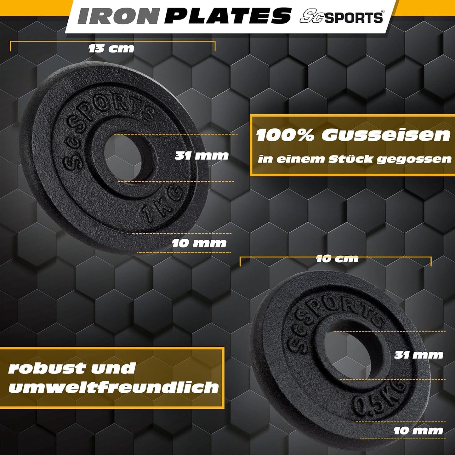 Dumbbell Set 15–20 kg with Carrying Case