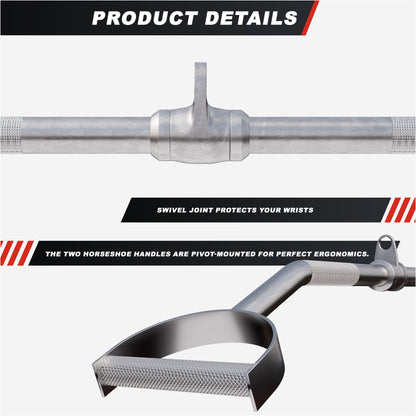 Lat Pull Down Bar Curved with Grip Handle