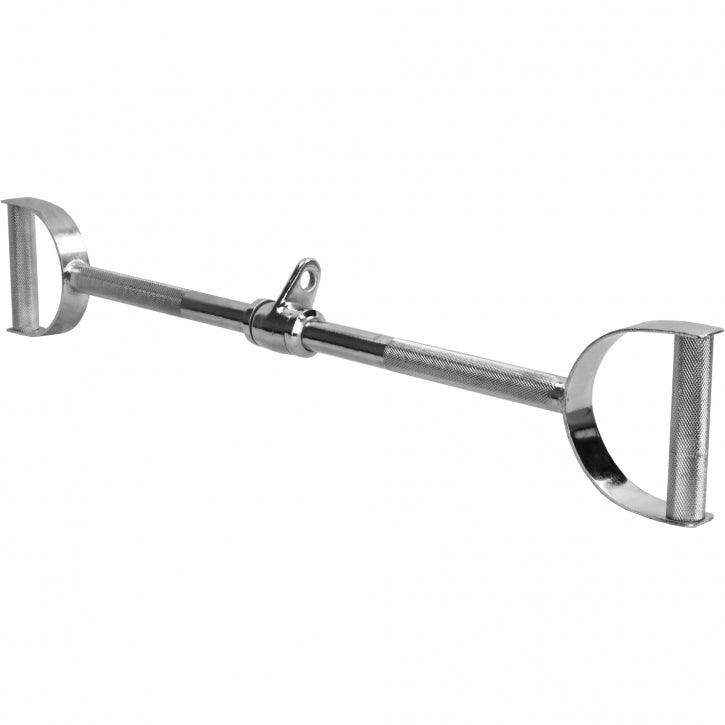 Straight Lat Pulldown Bar with D Handles and Swivel Joint
