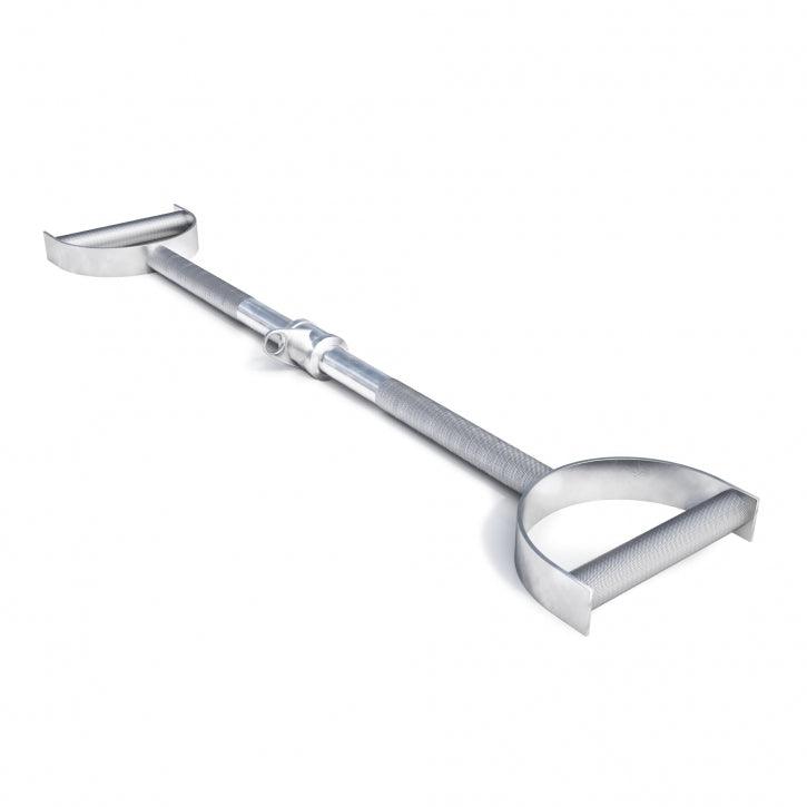 Lat bar straight hoof grip swivel joint chrome Gorilla Sports