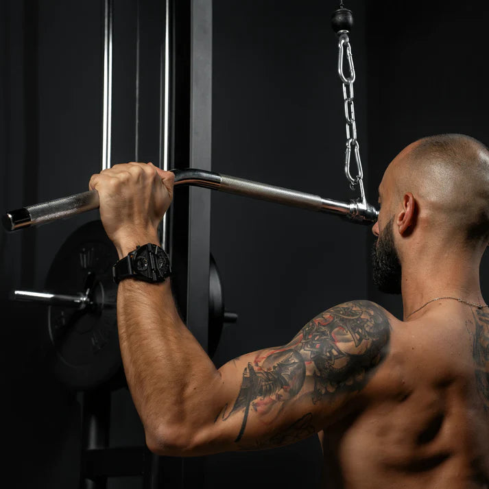 Rotating Lat Pulldown Bar in Chrome