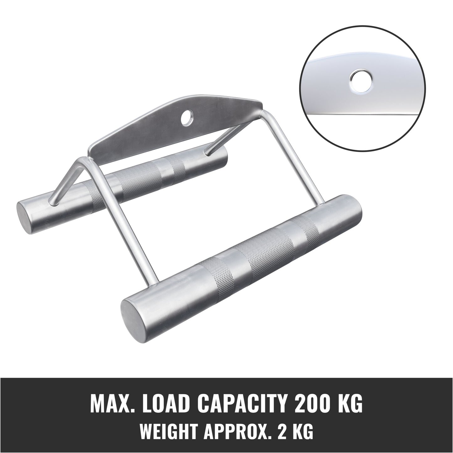 Close Grip Rowing Handle in Chrome