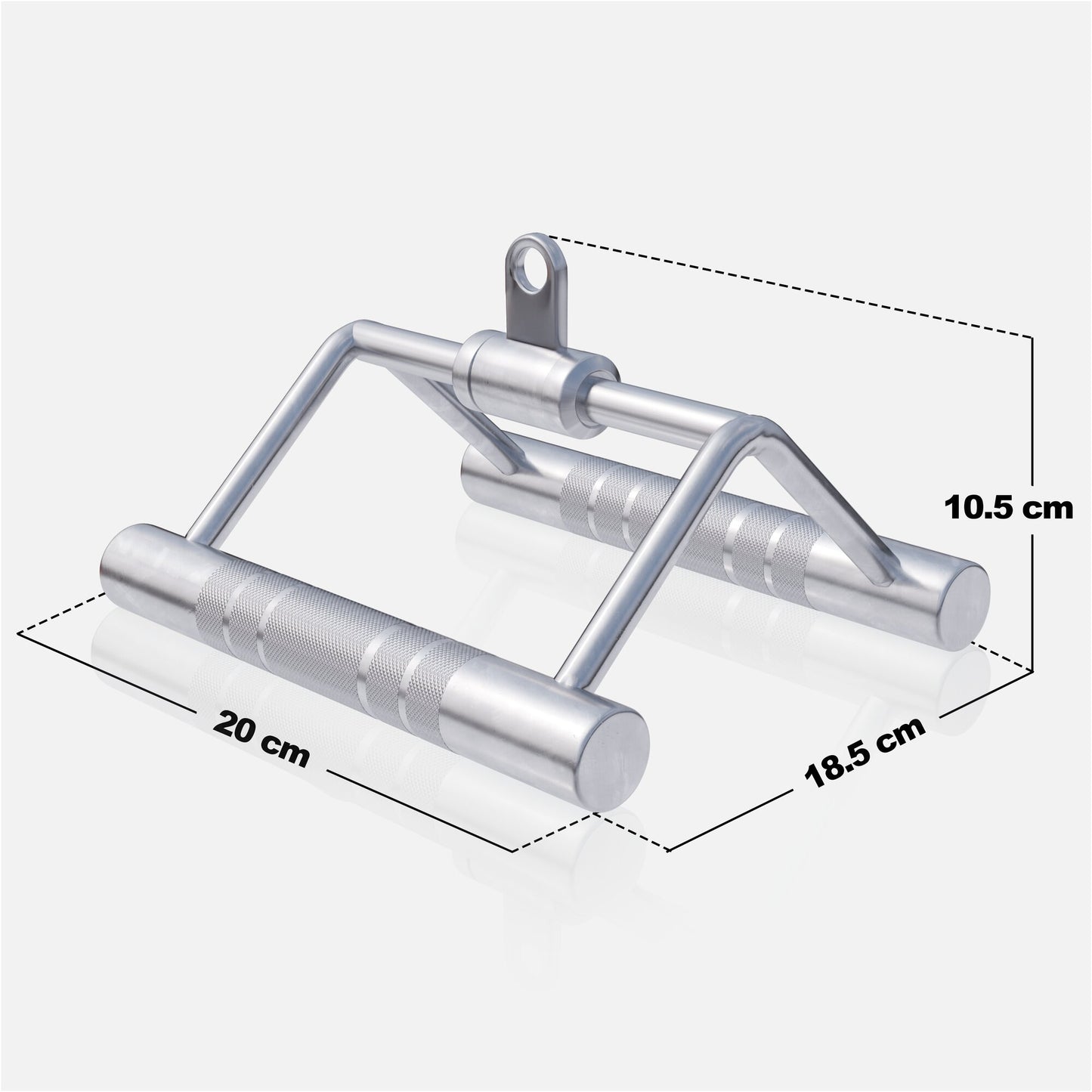 Rotating Close Grip Rowing Handle in Chrome