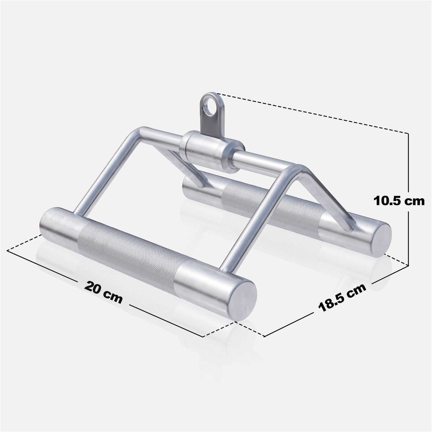 Rotating Close Grip Rowing Handle in Chrome