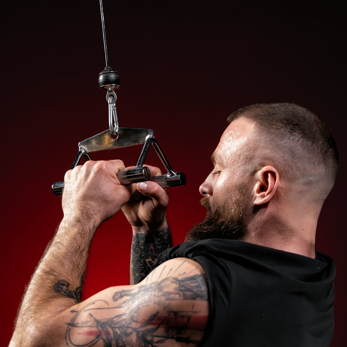 Close Grip Rowing Handle in Chrome
