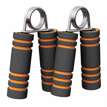 Hand Grips with Foam in Black/Orange