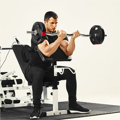 EZ Curl Set with Plastic Weight Plates 25 kg
