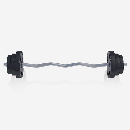 EZ Curl Set with Plastic Weight Plates 25 kg