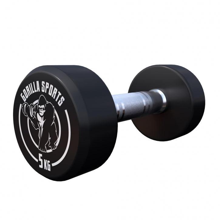 Rubber Dumbbell Set 2.5 - 27.5 kg or in Set