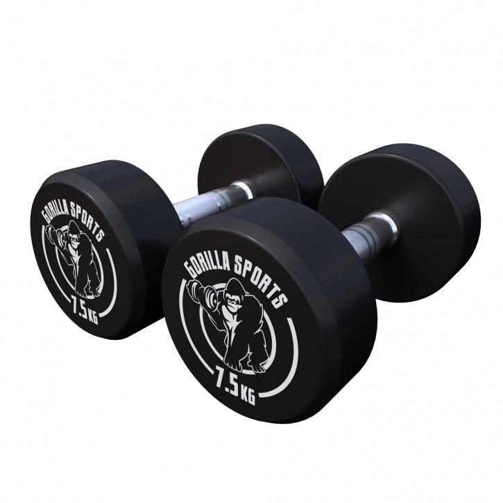 Rubber Dumbbell Set 2.5 - 27.5 kg or in Set