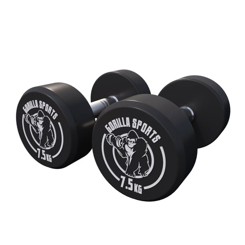 Rubber Dumbbell Set 2.5 - 27.5 kg or in Set