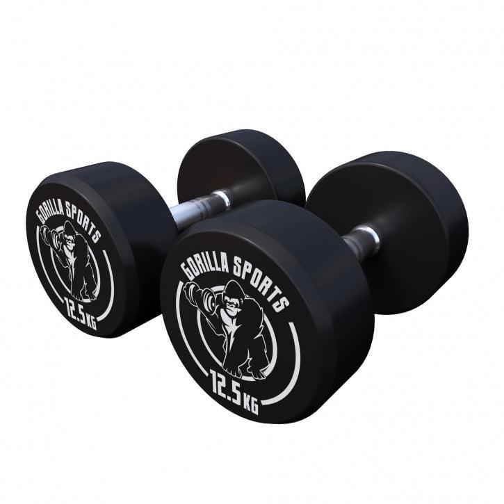 Rubber Dumbbell Set 2.5 - 27.5 kg or in Set