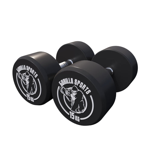 Rubber Dumbbell Set 2.5 - 27.5 kg or in Set
