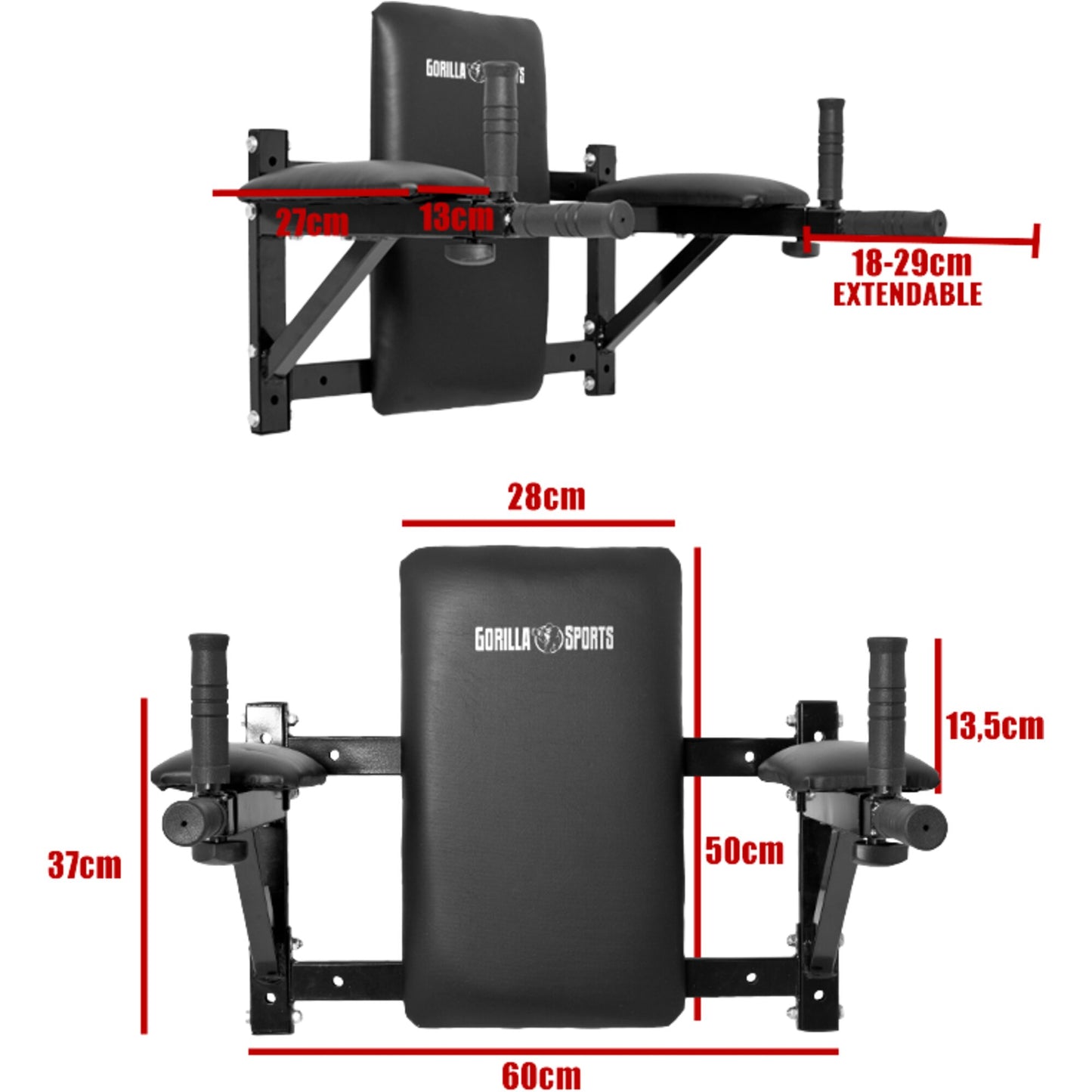 Wall-Mounted Dip Station