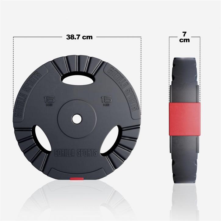 Tri-Grip Vinyl Weight Plate 30/31 mm