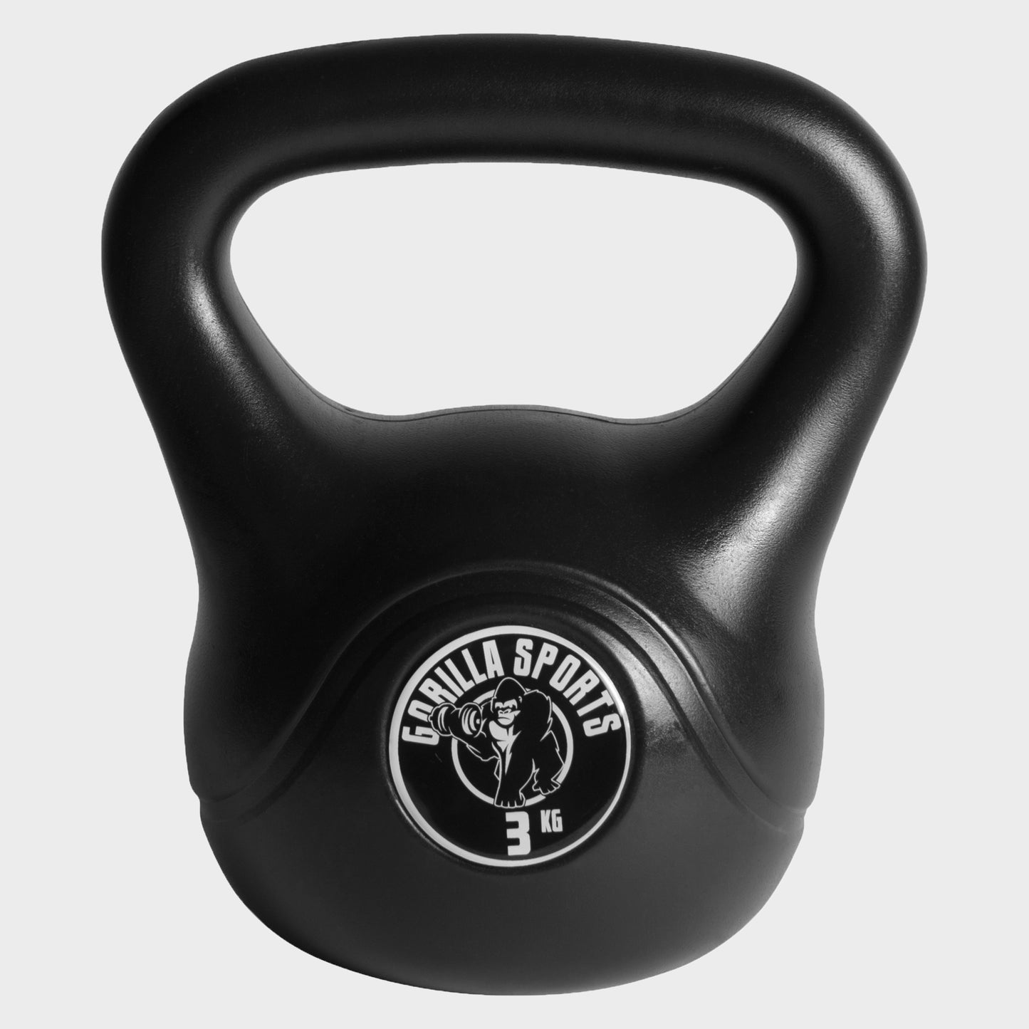 Plastic Coated Kettlebell 2-20 kg, Black