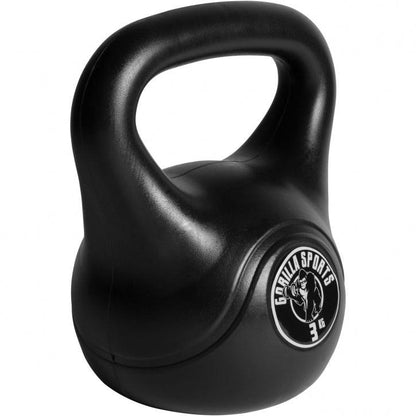 Plastic Coated Kettlebell 2-20 kg, Black