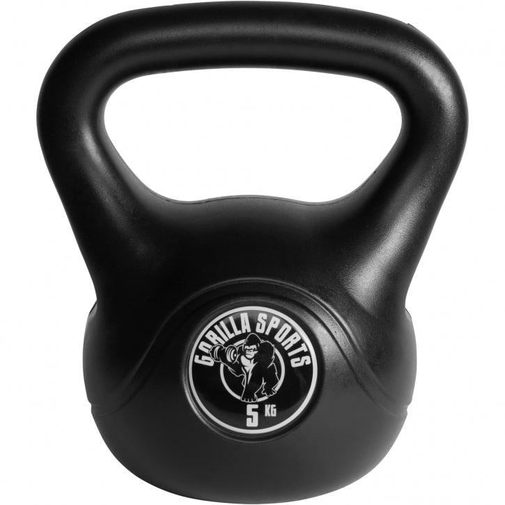 Plastic Coated Kettlebell 2-20 kg, Black