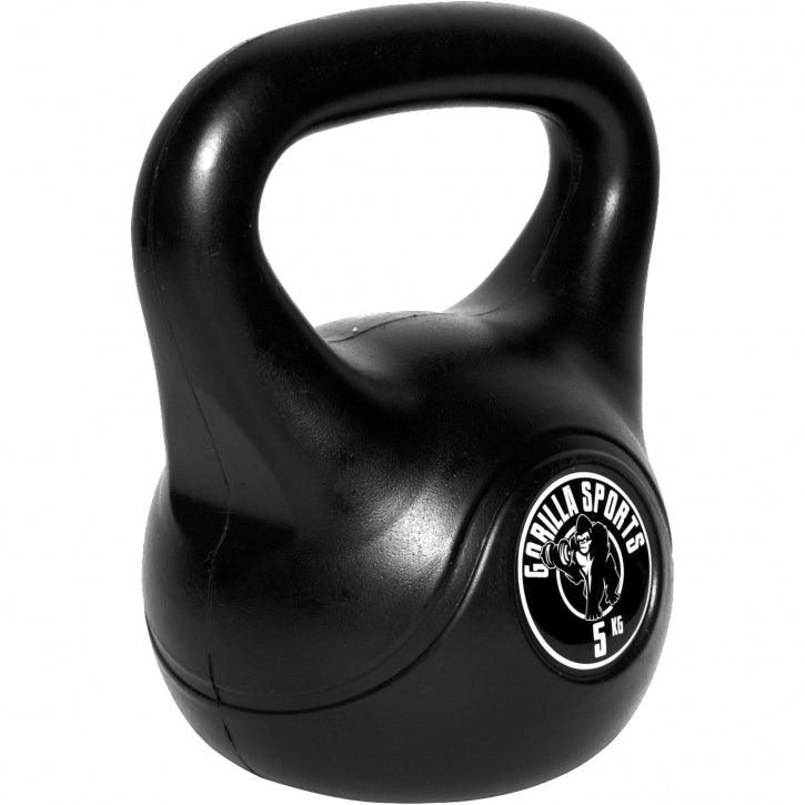Plastic Coated Kettlebell 2-20 kg, Black