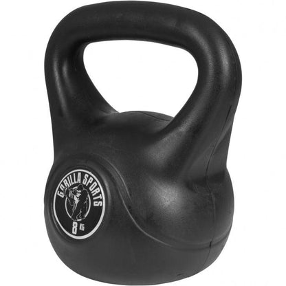 Plastic Coated Kettlebell 2-20 kg, Black