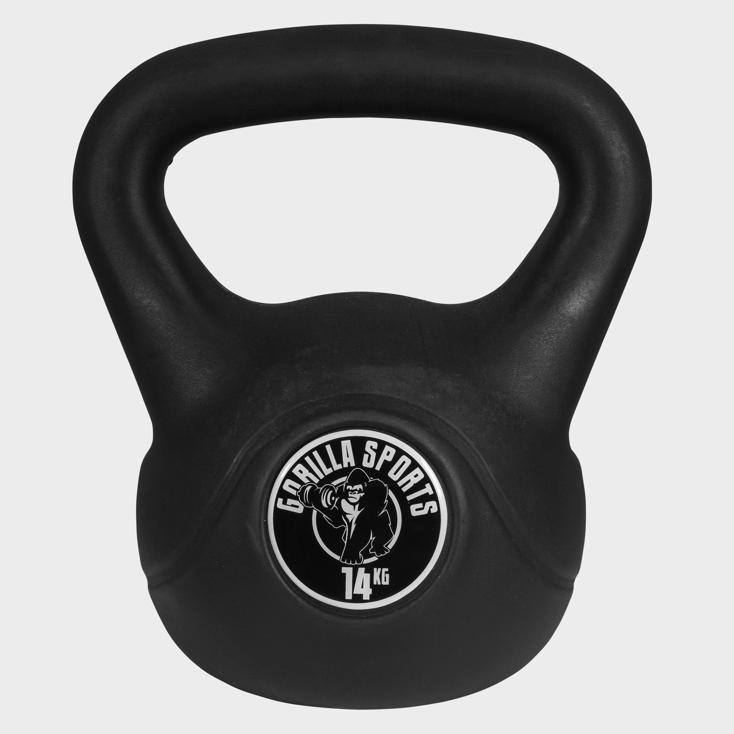 Plastic Coated Kettlebell 2-20 kg, Black