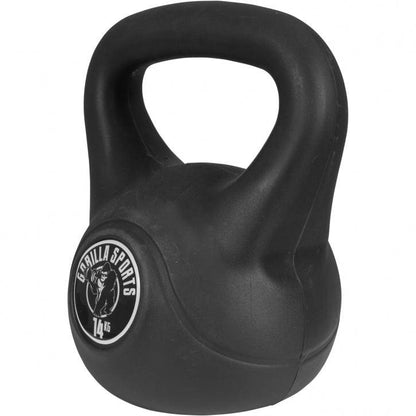 Plastic Coated Kettlebell 2-20 kg, Black