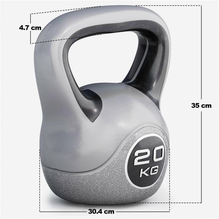 Plastic Coated Kettlebell 2 - 20 kg or in Set