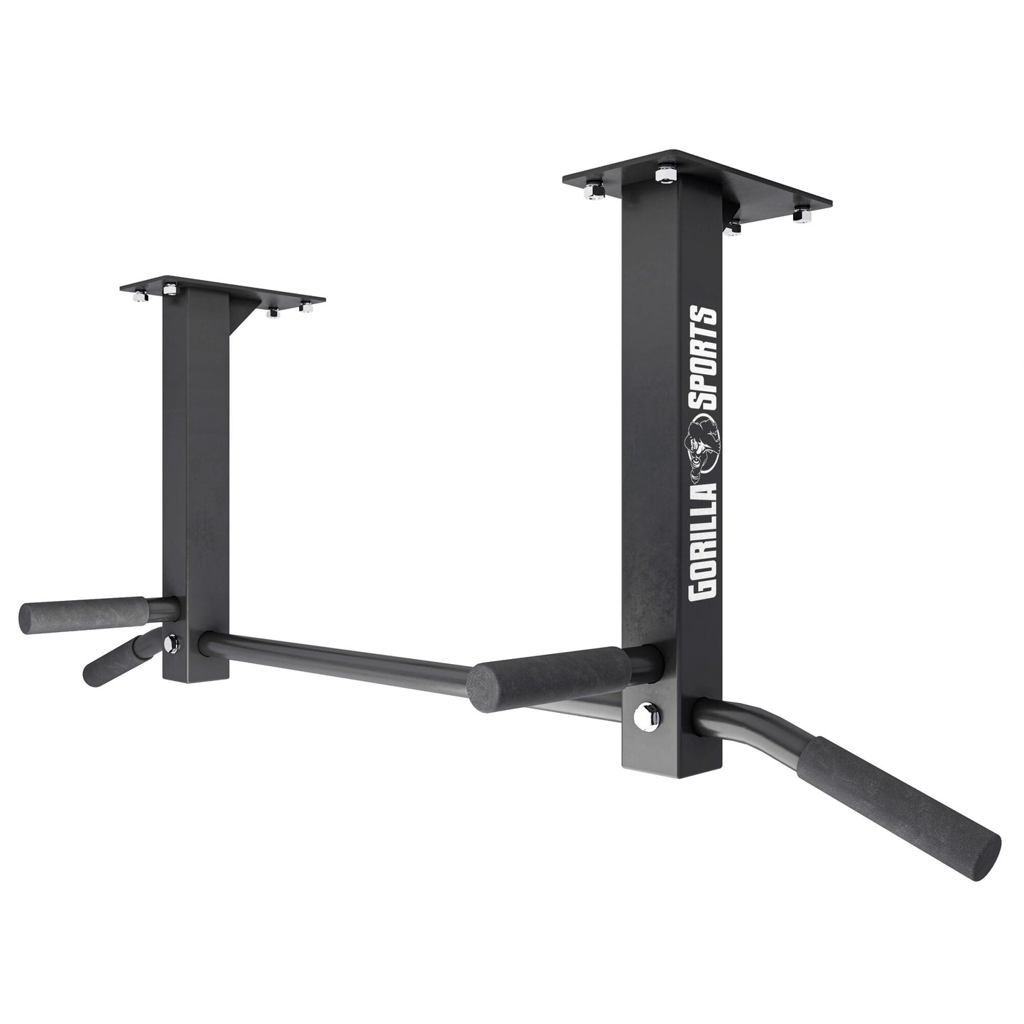 Ceiling-Mounted Pull-Up Bar (Black/White)