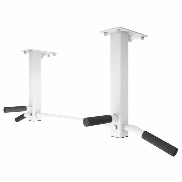 Ceiling-Mounted Pull-Up Bar (Black/White)